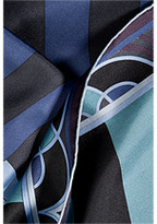 Thumbnail for your product : Emilio Pucci Silk Scarf in Bleu/Petrolio