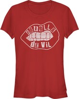 Thumbnail for your product : Disney Junior's Cruella Distressed Lips Logo T-Shirt - Red - 2X Large
