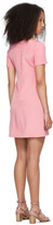 Thumbnail for your product : Valentino Pink Square Neck Short Sleeve Dress
