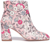 Thumbnail for your product : Stuart Weitzman Embroidered Canvas Ankle Boots