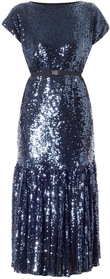 Meem Label - Kate Blue Sequin Midi - ShopStyle Dresses