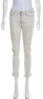 Thumbnail for your product : J Brand Distressed Mid-Rise Cropped Jeans White Distressed Mid-Rise Cropped Jeans