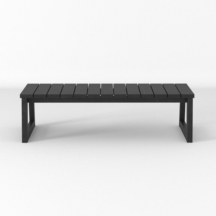 Saracina Home Modern Slatted Rectangle Patio Coffee Table ShopStyle