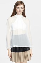 Thumbnail for your product : Robert Rodriguez Illusion Mirror Silk Blouse