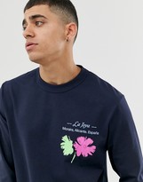 Thumbnail for your product : ASOS loose fit heavyweight long sleeve t-shirt with graphic print