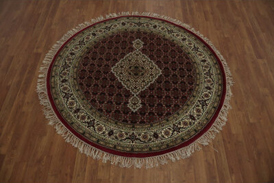 Astoria Grand Elegant Round Oriental Rug 5x5