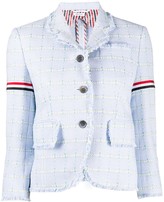 Thumbnail for your product : Thom Browne Frayed Tweed Blazer