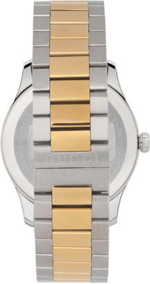 Gucci Silver and Gold G-Timeless Bee Watch
