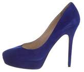 Thumbnail for your product : Jimmy Choo Suede Platform Pumps