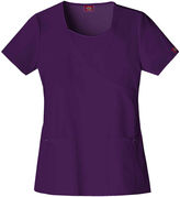 Thumbnail for your product : Dickies Womens Mock Wrap Scrub Top-Plus