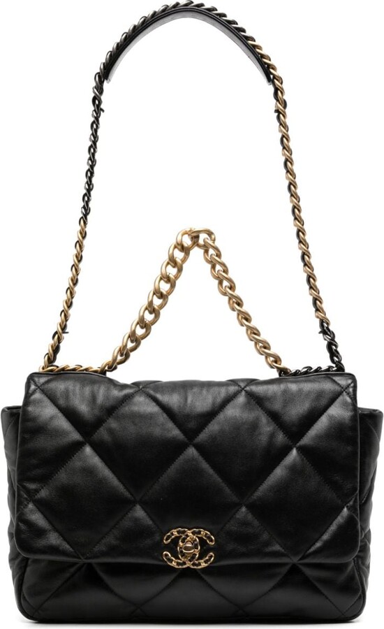 Chanel 19 Flap Bag Quilted Leather Medium - ShopStyle