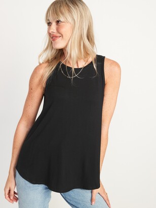 Old Navy Luxe High-Neck Swing Tank Top for Women - ShopStyle