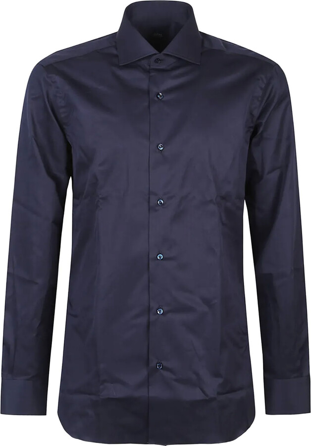 Barba Long-Sleeved Cotton Shirt