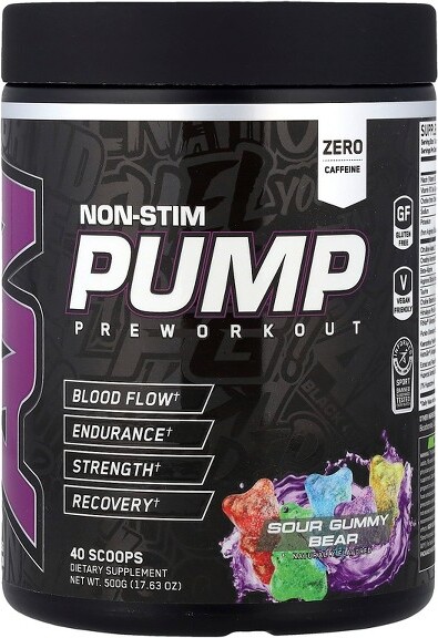 ABENon-StimPumpPreWorkout,SourGummyBear,17.63oz(500g)