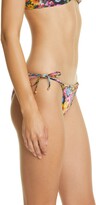 Thumbnail for your product : Stella McCartney Floral Print Side Tie Bikini Bottoms