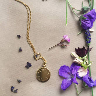 Bianca Jones Jewellery Latitude And Longitude Necklace In Gold