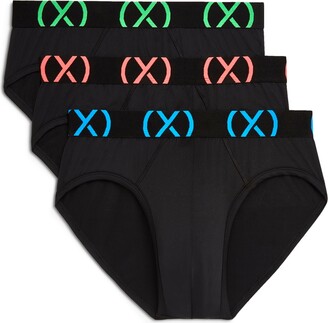 2xist Men's Micro Sport No Show Performance Ready Brief, Pack of 3