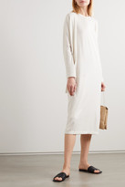 Thumbnail for your product : Allude Cotton And Cashmere-blend Midi Dress