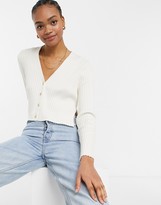 Thumbnail for your product : And other stories & ecovero cropped cardigan in off- white