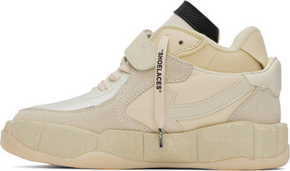 Off-White Beige Puzzle Couture Sneakers