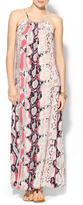 Thumbnail for your product : Eight Sixty Snake Print Necklace Maxi Dress