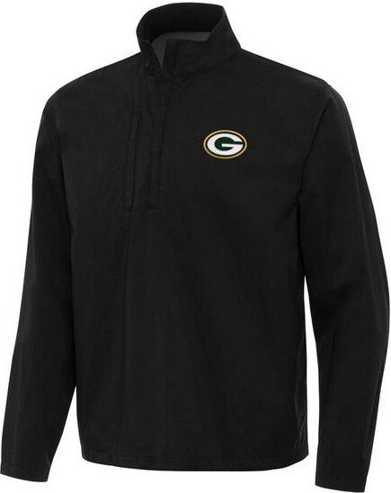 Green Bay Packers Antigua Brisk 1/4 Zip Small Black