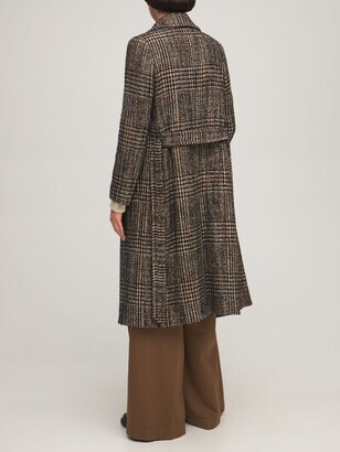 Tagliatore Molly Prince of Wales wool blend coat