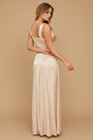 Thumbnail for your product : Little Mistress Grace Bridesmaid Beige Embellishment Sweetheart Maxi Dress