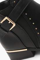 Thumbnail for your product : boohoo Buckle and Stud Chelsea Boots