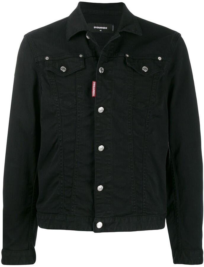 DSQUARED2 ICON logo denim jacket - ShopStyle 