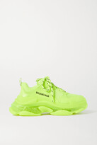 Thumbnail for your product : Balenciaga Triple S Clear Sole Logo-embroidered Faux Leather, Foam And Mesh Sneakers