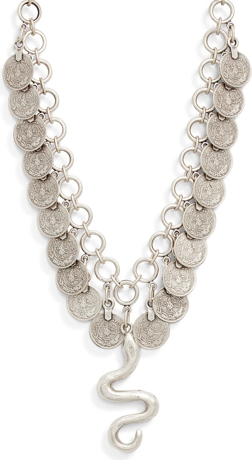 Child of Wild Shahmaran Statement Collar Necklace