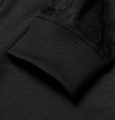 Thumbnail for your product : A.P.C. Cotton-Jersey and Faux Suede Sweatshirt