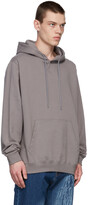 Thumbnail for your product : MSGM Grey Hood Logo Hoodie