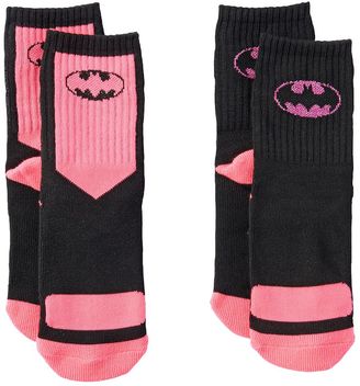 Pink Cookie 2-pk. Batman Crew Socks - Girls