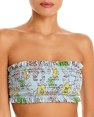 tory burch costa bandeau bikini top