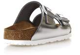 Thumbnail for your product : Birkenstock Metallic Silver Arizona Sandals