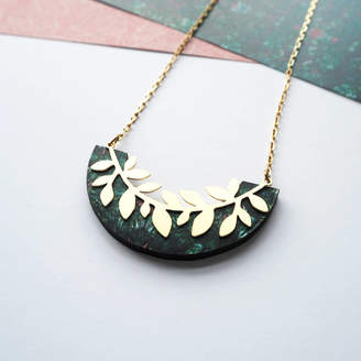 Mica Peet Delicate Gold Leaf Necklace
