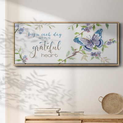 Wexford Home Begin Each Day- Framed Canvas