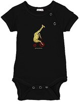Thumbnail for your product : Small Plum Viscose of Bamboo \"Giraffe\" bodysuit, black