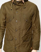 Thumbnail for your product : Lee Hooded Parka Waxed Cotton in Green