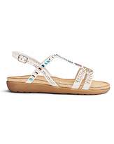 Thumbnail for your product : Cushion Walk Diamante Sandals E Fit