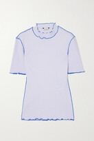 Thumbnail for your product : HOLZWEILER Rose Ribbed Stretch Organic Cotton-jersey T-shirt