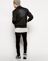 Thumbnail for your product : A. J. Morgan Selected Daniel Van Der Noon Sport Lux Bomber With Back Print