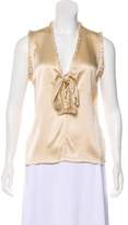 Thumbnail for your product : Saint Laurent Silk Sleeveless Top