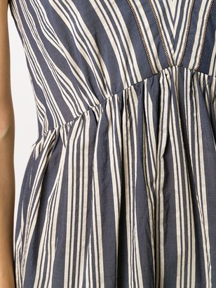Brunello Cucinelli Striped Maxi Dress