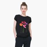 Desigual Tee-shirt manches courtes motifs fleurs