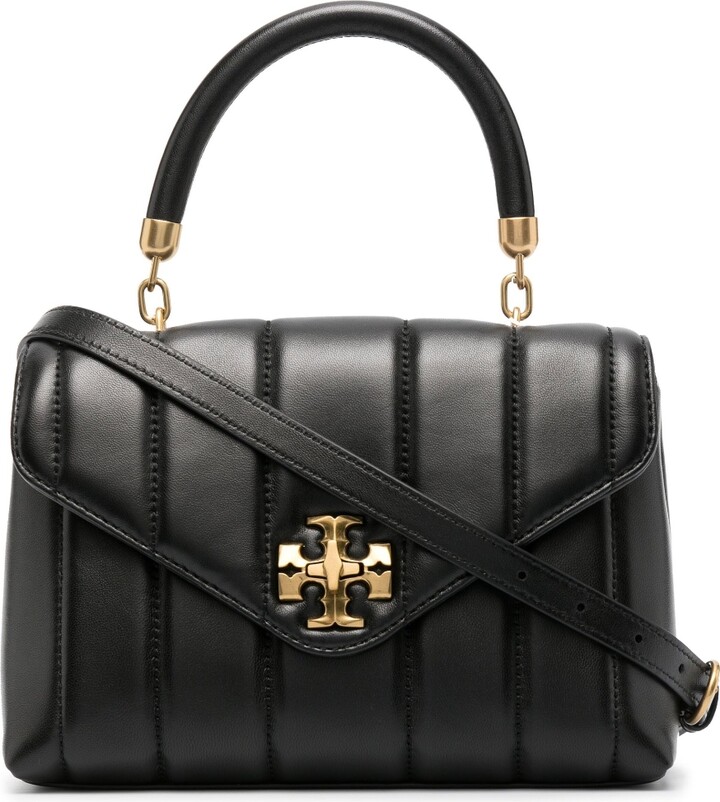 Tory Burch Black Kira Quilted Leather Shoulder Bag ShopStyle