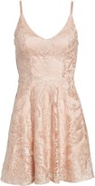 Thumbnail for your product : Speechless Embroidered Mesh Skater Dress