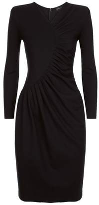 Emporio Armani Ruched Jersey Dress
